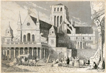 旧セント ポール大聖堂、ロンドン市、1660 年