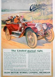 オールズモビル車の広告、1911