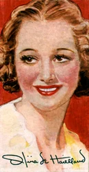 オリビアデハビランド、1916-、日本生まれのアメリカ人映画女優、20世紀