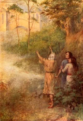 「その場所にすぐに美しい宮殿が建てられた」、1917年。