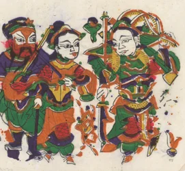 年賀絵を含む135点の木版画、19～20世紀。