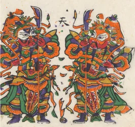 年賀絵を含む135点の木版画、19～20世紀。