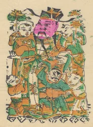 年賀絵を含む135点の木版画、19～20世紀。
