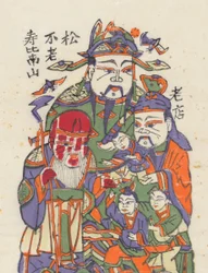 年賀絵を含む135点の木版画、19～20世紀。