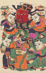 年賀絵を含む135点の木版画、19～20世紀。