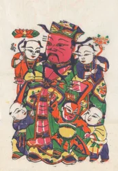 年賀絵を含む135点の木版画、19～20世紀。