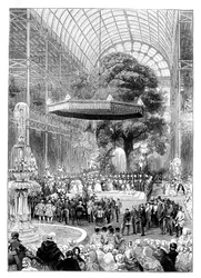 グレートエキシビション、ハイドパーク、ロンドン、1851年、1888年のオープニング。