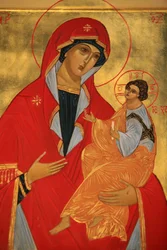 オーソドックスなアイコン : Mary and Jesus Paris France