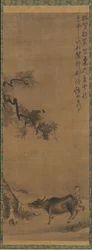 牛と牧夫、13 世紀後半。