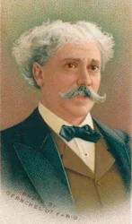 Pablo de Sarasate 1844-1908、スペインのバイオリニスト、作曲家、1911年