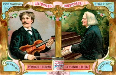 パブロデサラサーテとフランツリスト、c1900