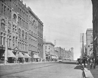 パシフィックアベニュー、タコマ、ワシントン、米国、c1900。