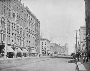 パシフィックアベニュー、タコマ、ワシントン、c1897。