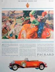パッカード車の広告、1930
