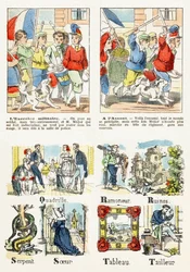 7ページ - 子供の遊び：軍事演習、突撃 - アルファベット - 子供の娯楽 - Imagerie d