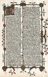 ウィクリフスによる聖書の英語への翻訳、c1400のページ