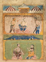 プリンスオブウェールズミュージアムChandayanaのページ、c。 1525-40。