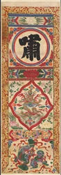 キャラクターホイッスルの塗装パネル、1900年代初頭。