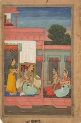 Panchama Ragini：音楽モードのRagamalaシリーズガーランドのページ、ca。 1640。