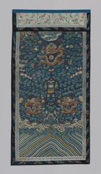 パネル ファニッシング ファブリック、中国、清王朝 1644-1911、18751900。