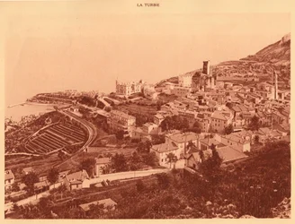 1930年、モナコ、ラタービーのパノラマと景色。