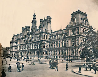 パリ。 - 市役所。 -LL、c1910。