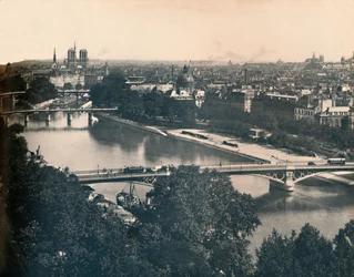 パリ。 -ノートルダムへのパノラマ。 -LL、c1910。