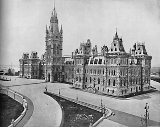 国会議事堂、オタワ、カナダ、c1897。