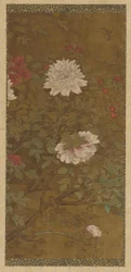 牡丹と蝶、明代、1368～1644年。