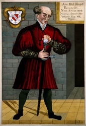 Philippus Theophrastus Aureolus Bombastus von Hohenheim Paracelsus、c。 1550