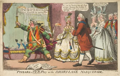 1799年6月11日、Pizzaro a New PlayまたはDrury-Lane Masquerade。