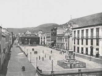 プラザデラカンデラリア、サンタクルスデテネリフェ、カナリア諸島、スペイン、1895年。
