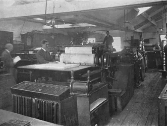 機械室の一部、1916