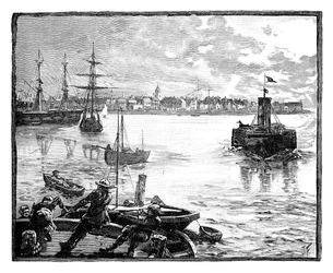 ポートマス港、ハンプシャー、c1888