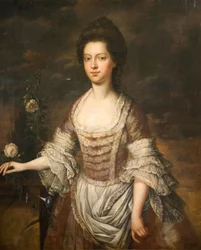 女性の肖像、おそらくアン・クロベリー、1740-1760年。