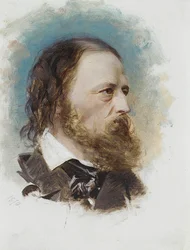 アルフレッド・ロード・テニスンの肖像 1809-1892年 1870年