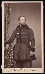 Arthur Carl Victor Schott 1814-1875 の肖像、1875 年以前。