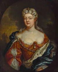 ナッソーザールブリュッケン1704-1774のキャロライン伯爵夫人の肖像、c。 1725年。