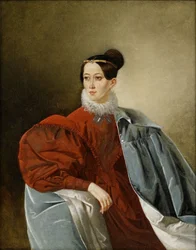 伯爵夫人Yelizaveta Ivanovna Kropotkina 1803-1836の肖像、néeDorokhova
