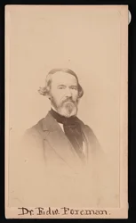エドワード・R・フォアマン博士の肖像、1808～1885年、1876年以前。
