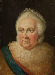 女帝エカチェリーナ 2 世の肖像 (1729 ～ 1796 年、1790 年代末)。