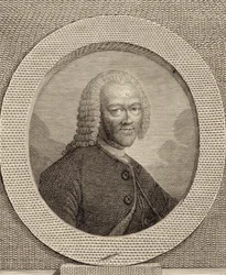 Georg Philipp Telemann 1681-1767の肖像。