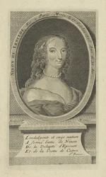 Ninon de Lenclos 1620-1705、ca 1730の肖像。