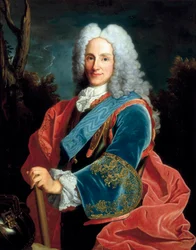 スペイン王フィリップ5世（1683～1746年）の肖像。無名の絵画、バロック美術。