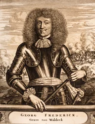 Waldeck 1620-1692のGeorg Friedrich王子の肖像From：戦争の現場、1675年。