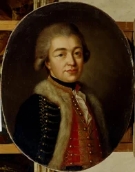 ステパン王子ボリソビッチクラキン1754-1805の肖像、18世紀の後半。