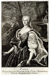 プリンセスアンナレオポルドヴナ1718-1746の肖像画、ツァールイヴァン6世の母親