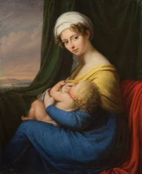 マリアフィオドロフナバリヤチンスカヤ王女の肖像、ケラー1792-1858、息子、1820年代。