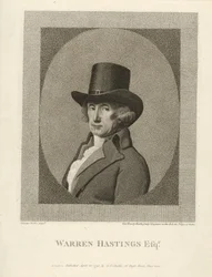 パブのウォーレン・ヘイスティングス氏の肖像。 1795年。