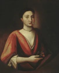 おそらくハンナスティルマン夫人の肖像画、1720年〜30年。
